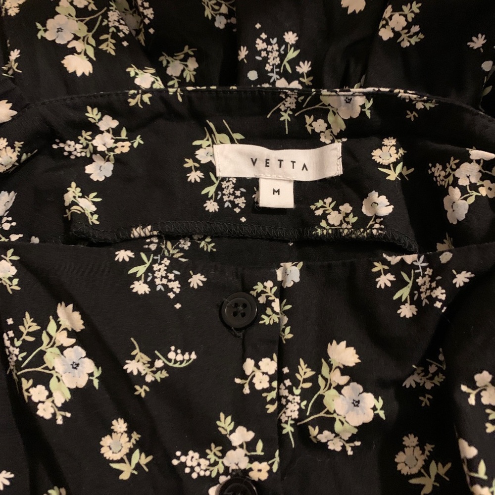 Sold Vetta Capsule The square neck floral midi dress - Picture 8 of 8